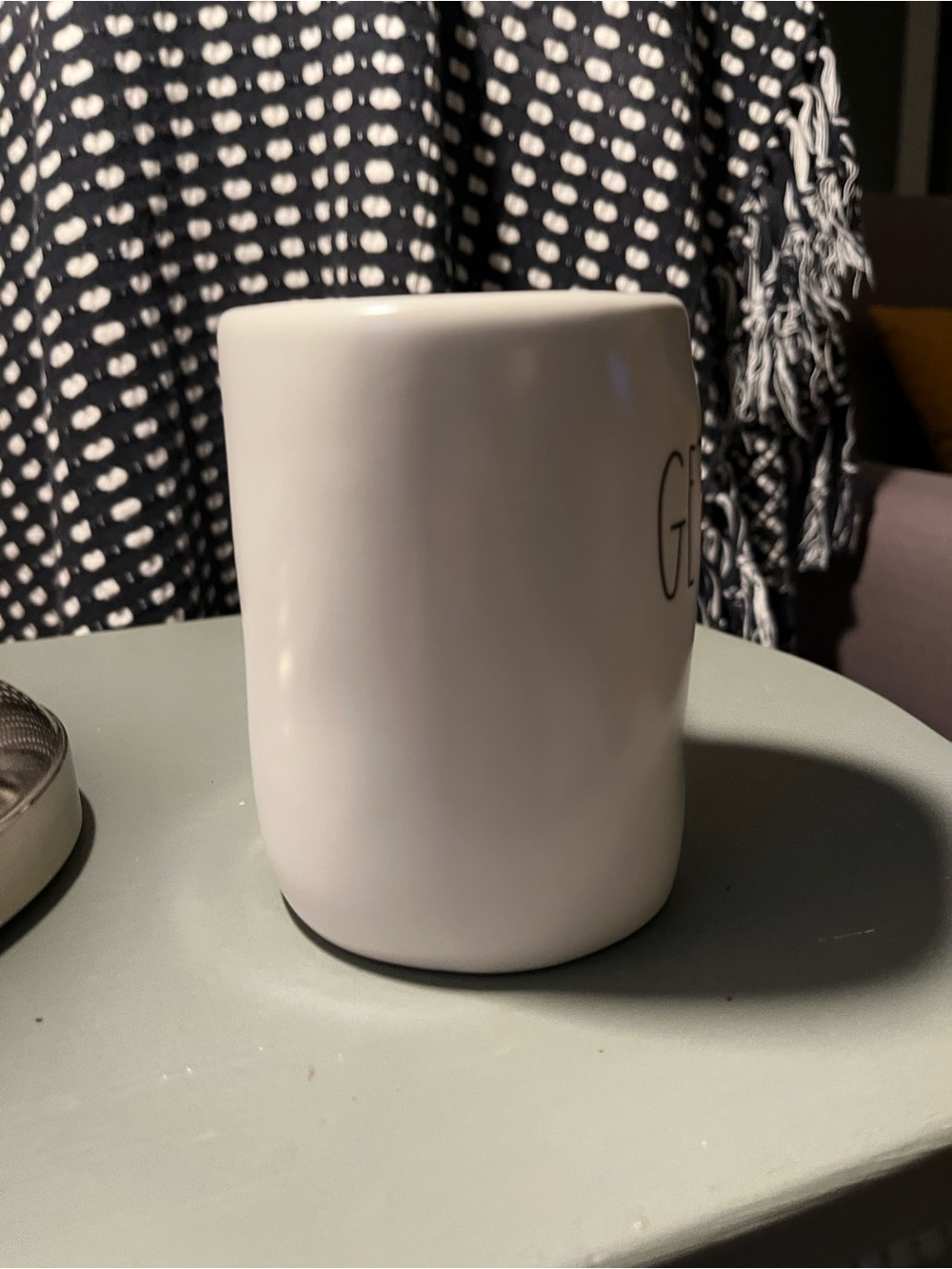 Getting Fit White Ceramic Mug - Rae Dunn - Picture 4 of 6